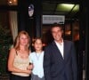 Julien Clerc, sa femme Virginie et sa fille Vanille au restaurant Coco et sa maison. Paris.