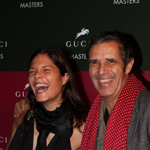 Julien Clerc et sa fille Vanille - 3e édition du Gucci Masters au Parc des expositions de Villepinte. Le 4 décembre 2011.