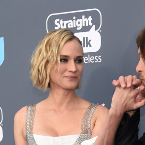 Diane Kruger et son compagnon Norman Reedus lors des "23ème Critics Choice Awards" au Barker Hangar à Los Angeles, le 11 janvier 2018. © Chris Delmas/Bestimage