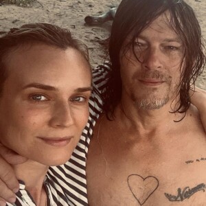 Diane Kruger et son compagnon Norman Reedus sur Instagram, juillet 2021.