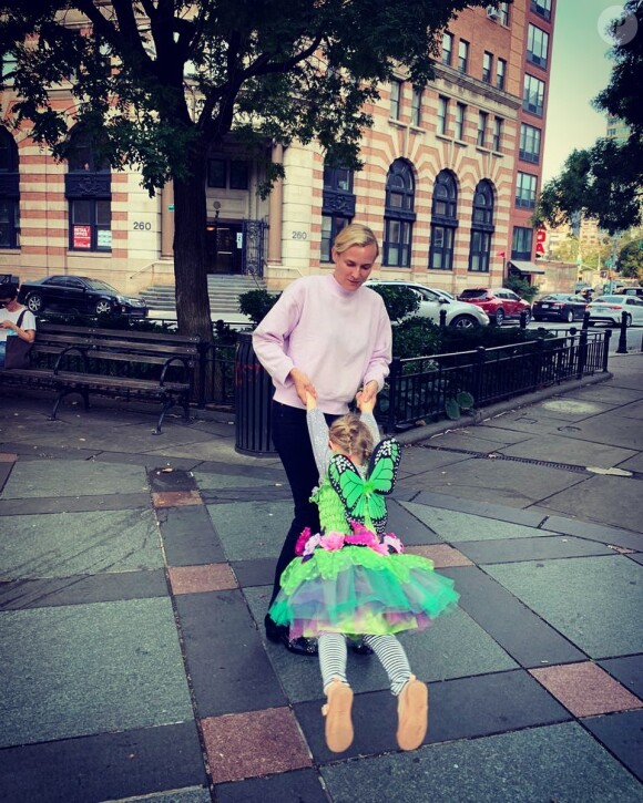 Diane Kruger et sa fille sur Instagram, septembre 2021.