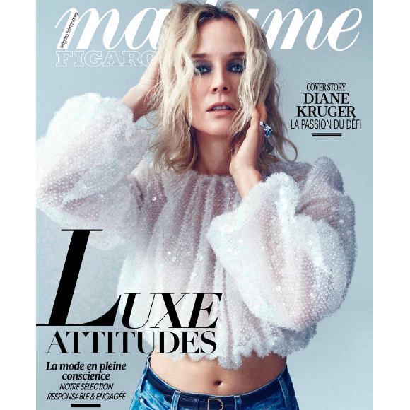 Diane Kruger dans la magazine "Madame Figaro" du 5 novembre 2021.