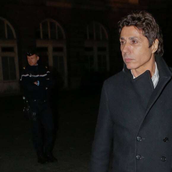 Jean-Luc Lahaye quitte le palais de justice de Paris le 23 mars 2015