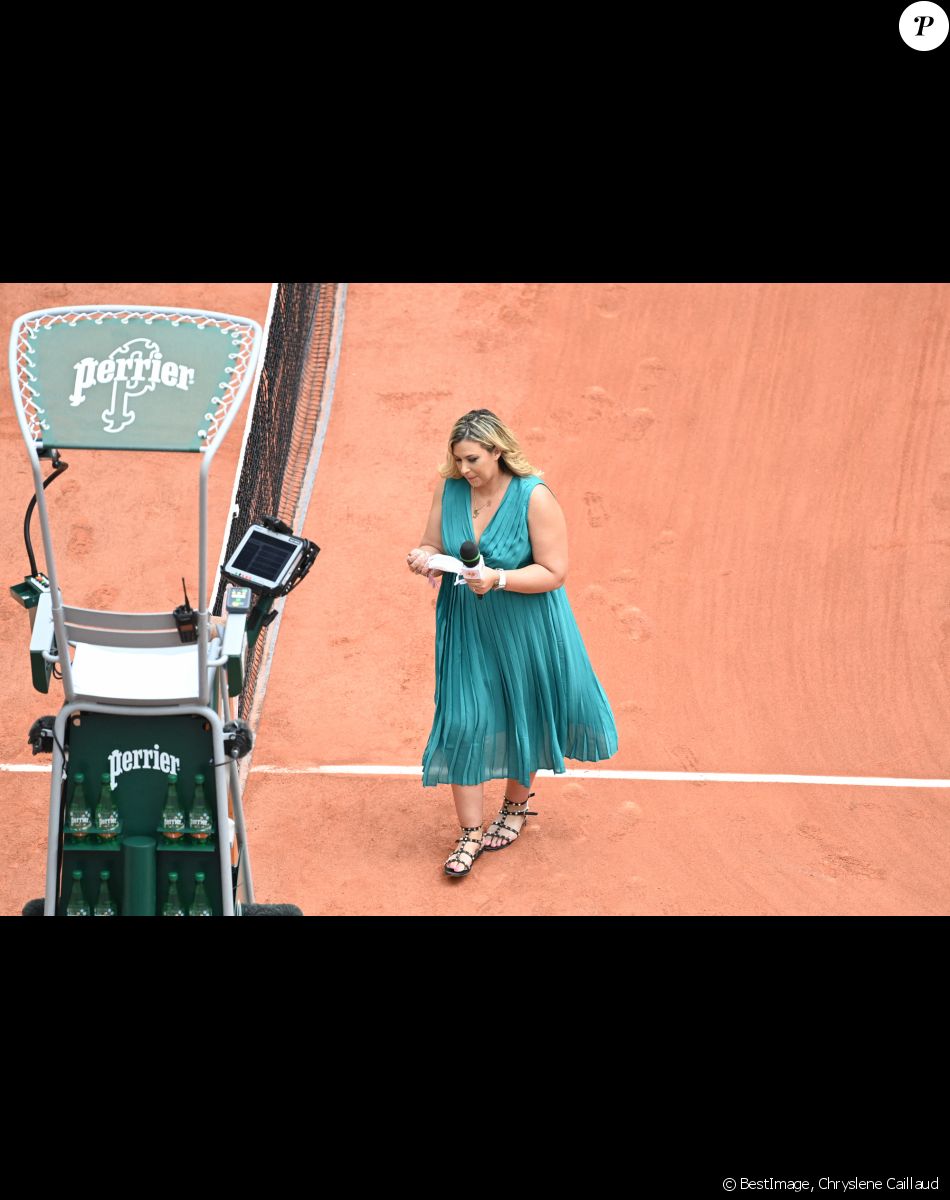 Marion Bartoli aux Internationaux de France à Roland Garros, à Paris, France, le 3 juin 2021. © Chryslene Caillaud/Panoramic/Bestimage