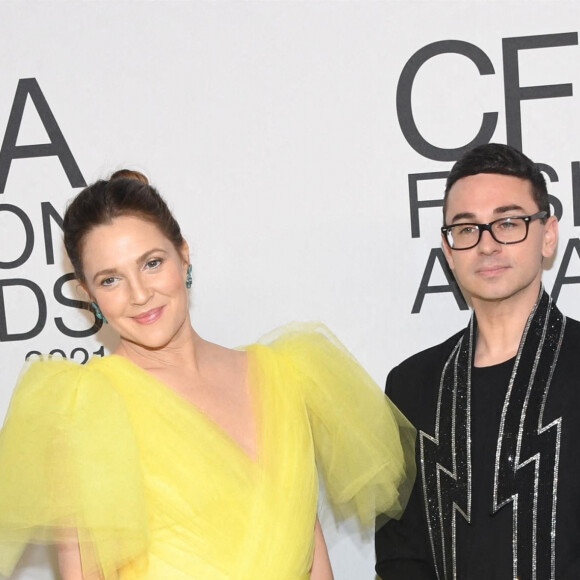 Drew Barrymore et Christian Siriano - Cérémonie des CFDA Fashion Awards à New York, le 10 novembre 2021.