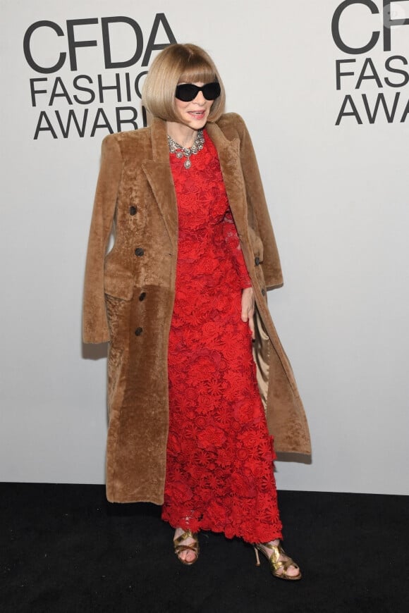 Anna Wintour - Cérémonie des CFDA Fashion Awards à New York, le 10 novembre 2021.