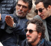 Pascal Elbé, Guillaume Galienne - Tribunes des internationaux de France de tennis de Roland-Garros à Paris, le 7 juin 2019. © Cyril Moreau/Bestimage