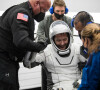 La capsule "Crew Dragon", qui transporte les astronautes Thomas Pesquet, Akihiko Hoshide, Shane Kimbrough et Megan McArthur est de son retour sur terre le 9 novembre 2021. Photo Credit:NASA
