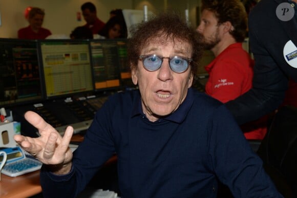 Alain Souchon - 14e édition du Charity Day dans la salle des marchés de la société de courtage Aure BGC à Paris, le 11 septembre 2018. © Veeren/Bestimage