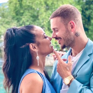 Christina Milian et M. Pokora lors du mariage de Gaël Monfils et Elina Svitolina à Genève, en Suisse, le 17 juillet 2021.