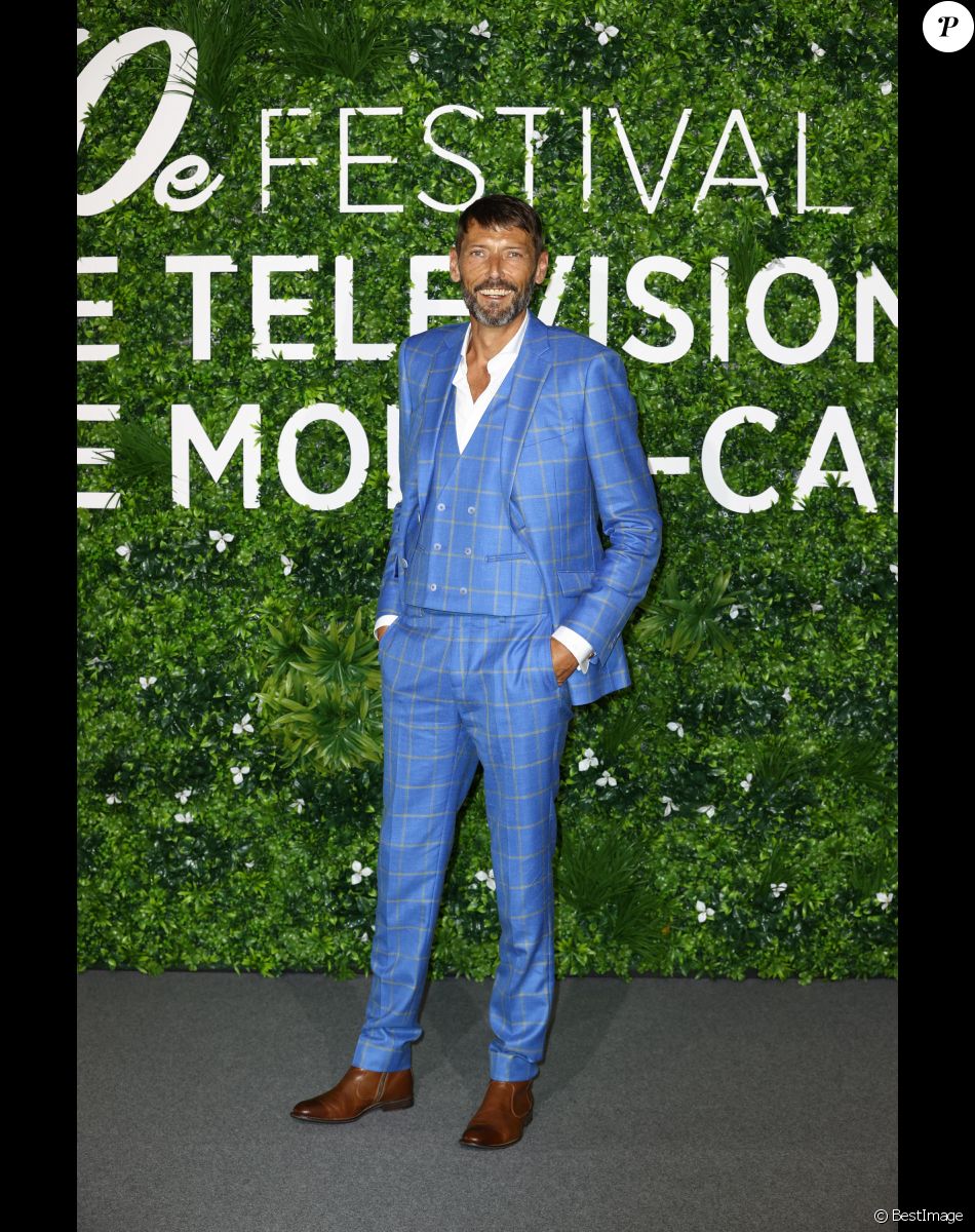 Laurent Kerusore pour la série Plus belle la vie, sur le photocall du 60eme Festival de Télévision de Monte-Carlo au Grimaldi Forum à Monaco le 19 juin 2021.