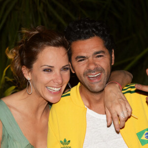 Jamel Debbouze et sa femme Mélissa Theuriau - After-party de la clôture du "Marrakech du rire" au Cristal Pacha à Marrakech, le 14 juin 2014.
