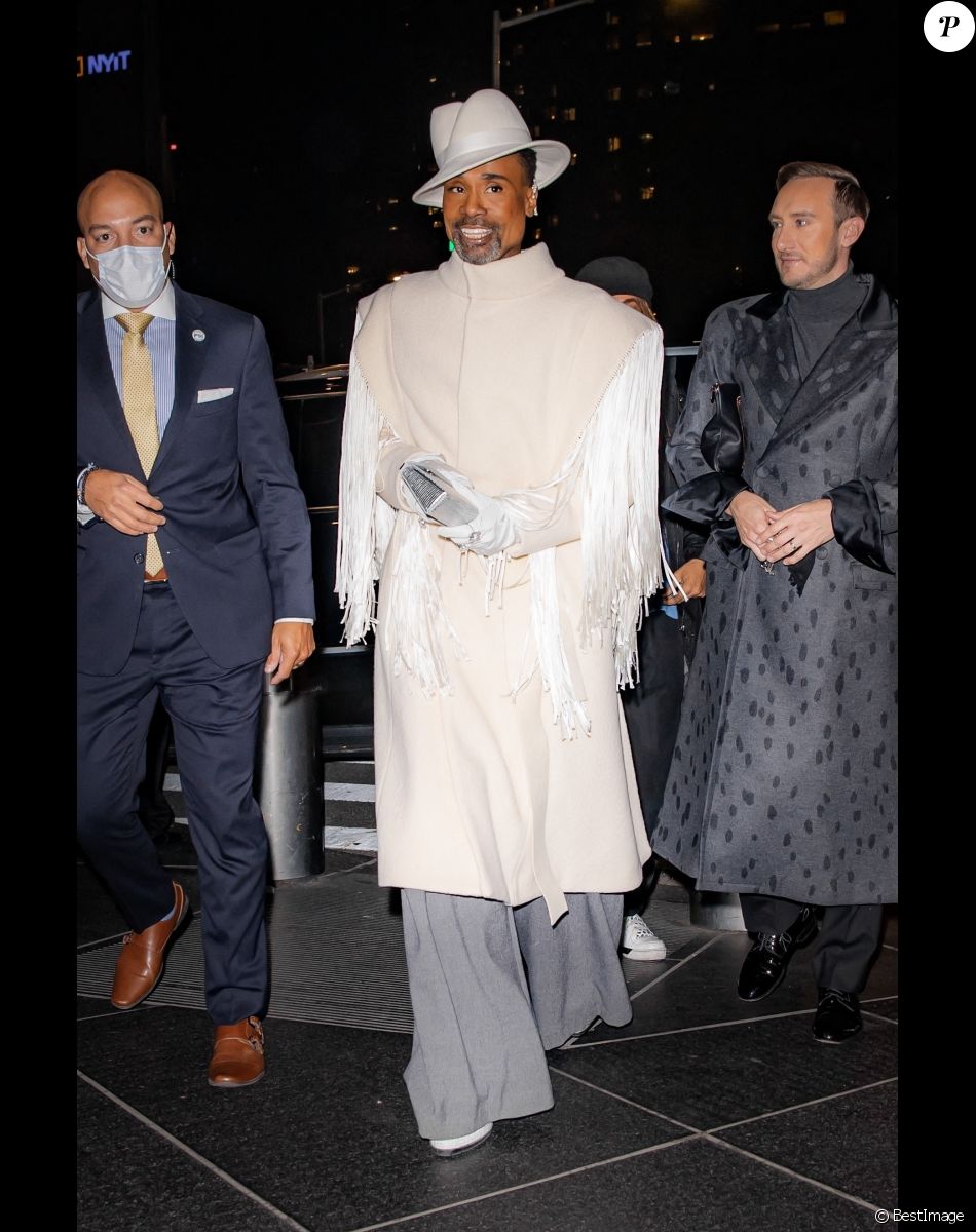 Billy Porter arrive à la première du film "House of Gucci" à New York, le 16 novembre 2021.