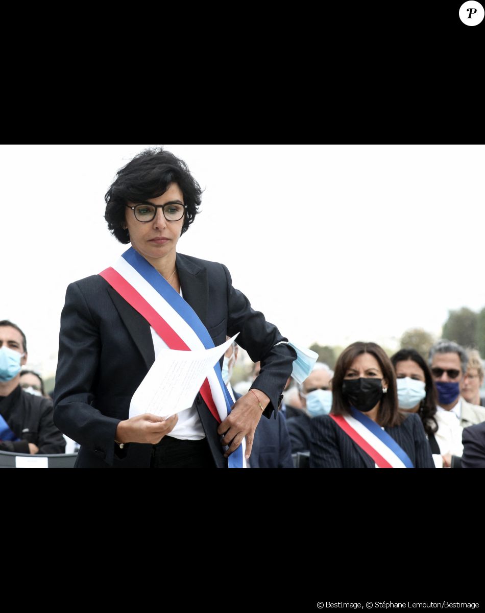 Rachida Dati, maire du 7ème arrondissement - La maire de Paris Anne Hidalgo inaugure la promenade Gisèle Halimi sur les bords de Seine, dans le 7ème arrondissement de Paris, France, le 31 août 2021.