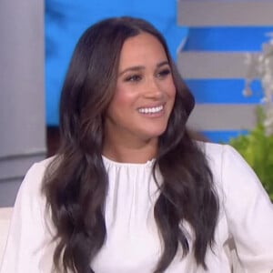 Meghan Markle sur le plateau de l'émission "The Ellen Show" à Los Angeles.