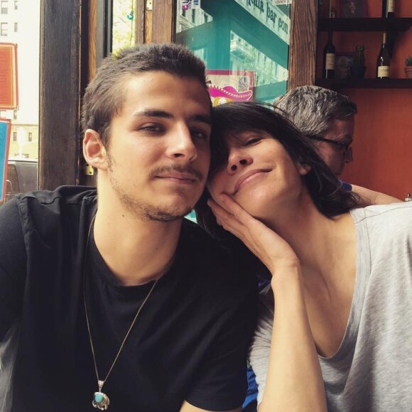 Sophie Marceau et son fils Vincent Zulawski le 3 mai 2016 sur Instagram.