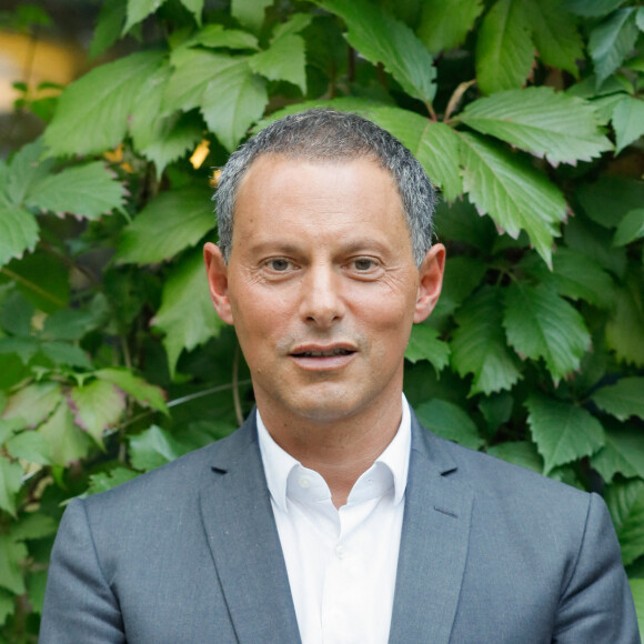 Exclusif - Marc-Olivier Fogiel (directeur général de BFMTV) - Conférence de presse de rentrée de BFMTV saison 2021/2022 à l'Altice Campus à Paris, France, le 25 août 2021. © Christophe Clovis/Bestimage