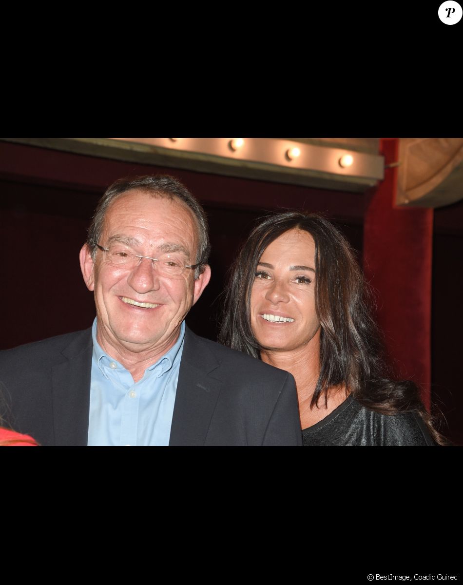 Jean-Pierre Pernaut et sa femme Nathalie Marquay - Les célébrités lors de la générale de la pièce de théâtre "La Tête Dans Les Etoiles" au Théâtre de la Gaîté-Montparnasse à Paris, France, le 24 mai 2018. © Coadic Guirec/Bestimage