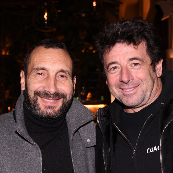 Exclusif - Zinedine Soualem, Patrick Bruel - Soirée d'inauguration du restaurant "Le Mimosa" (2 Rue Royale, 75008 Paris) de Jean-François Piège et Benjamin Patou à Paris le 22 novembre 2021. © Rachid Bellak/Bestimage