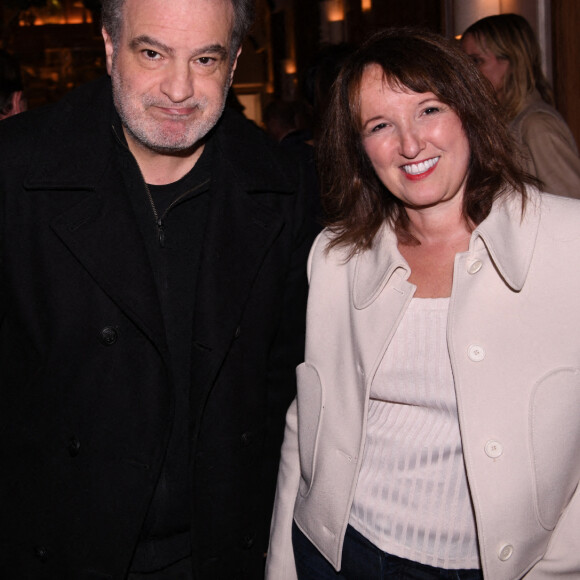 Exclusif - Raphaël Mezrahi, Anne Roumanoff - Soirée d'inauguration du restaurant "Le Mimosa" (2 Rue Royale, 75008 Paris) de Jean-François Piège et Benjamin Patou à Paris le 22 novembre 2021. © Rachid Bellak/Bestimage