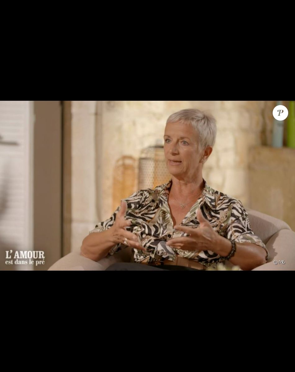 Paulette lors du bilan de "L'amour est dans le pré 2021" du 29 novembre, sur M6