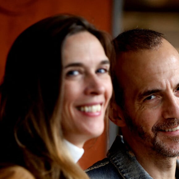 Calogero et sa compagne Marie Bastide au village des internationaux de tennis de Roland-Garros. Le 11 octobre 2020. © Dominique Jacovides / Bestimage