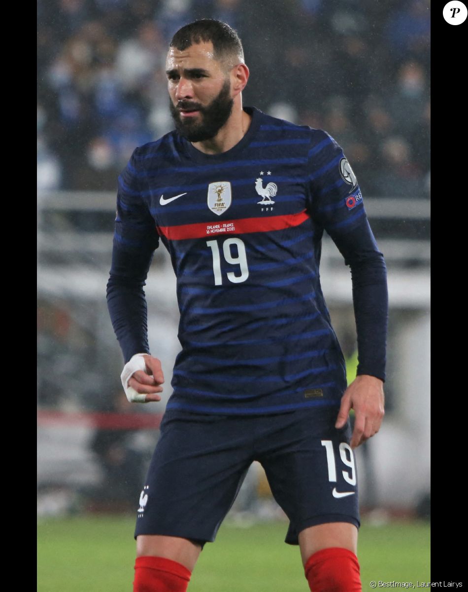 Karim Benzema - L'équipe de France bat la Finlande lors des éliminatoires pour la Coupe du monde. Helsiniki.. © Laurent Lairys / Panoramic / Bestimage