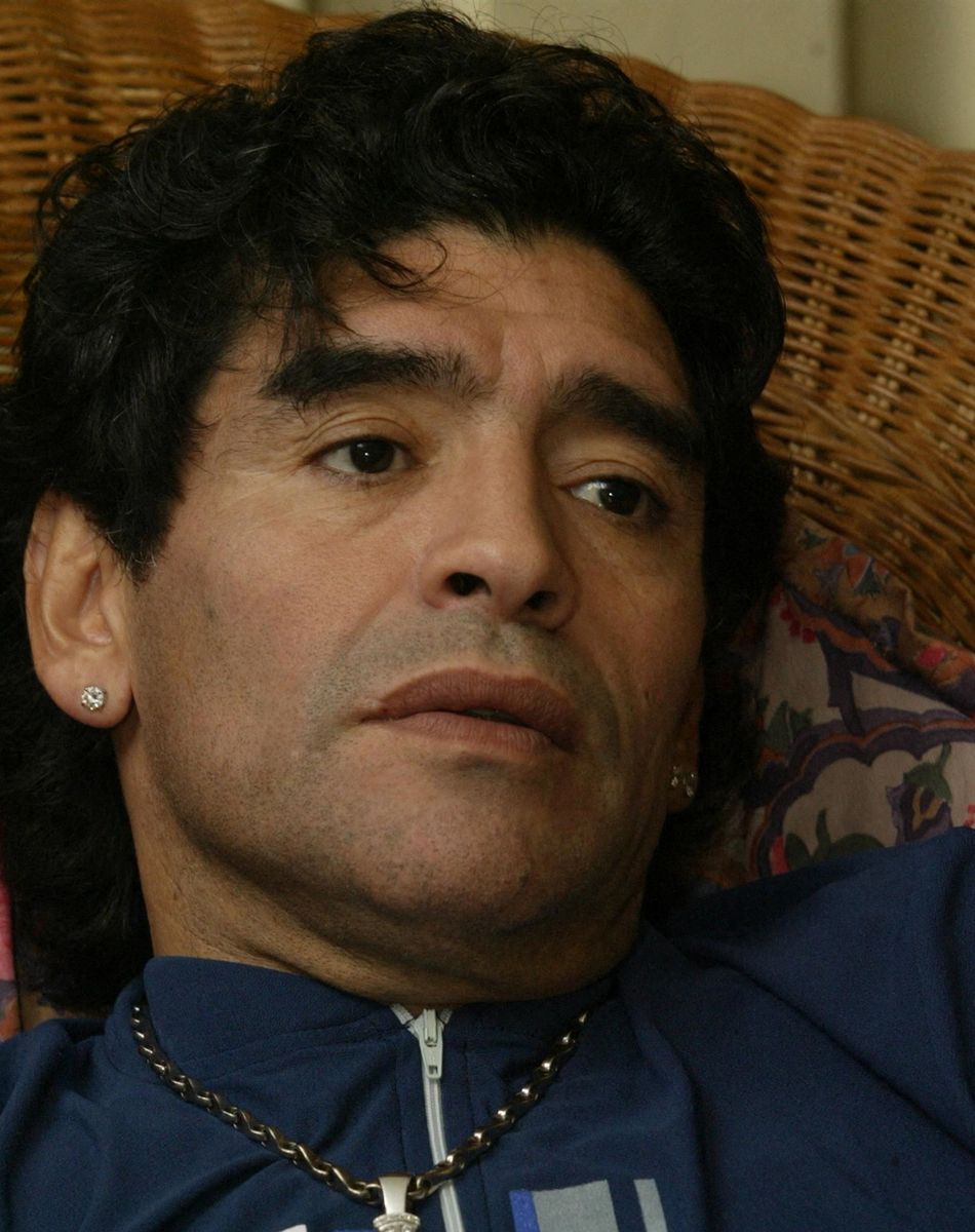 Archives - La légende du football Diego Maradona lors d'un séjour de désintoxication à La Havane, Cuba en 2005.