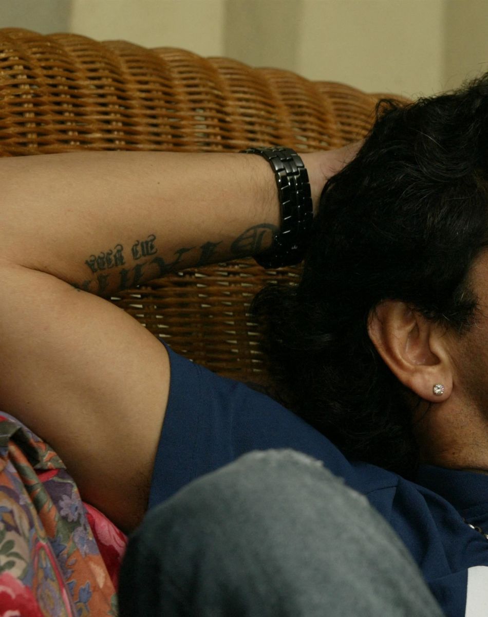 Archives - La légende du football Diego Maradona lors d'un séjour de désintoxication à La Havane, Cuba en 2005.