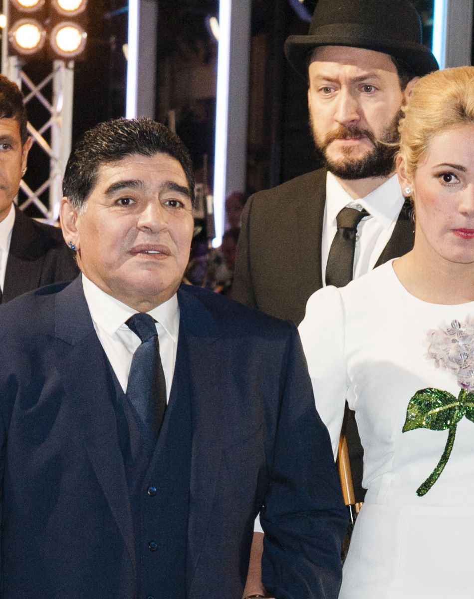 Diego Maradona et sa compagne Rocio Oliva - The Best FIFA Football Awards 2017 au London Palladium à Londres, le 23 octobre 2017. © Pierre Perusseau/Bestimage