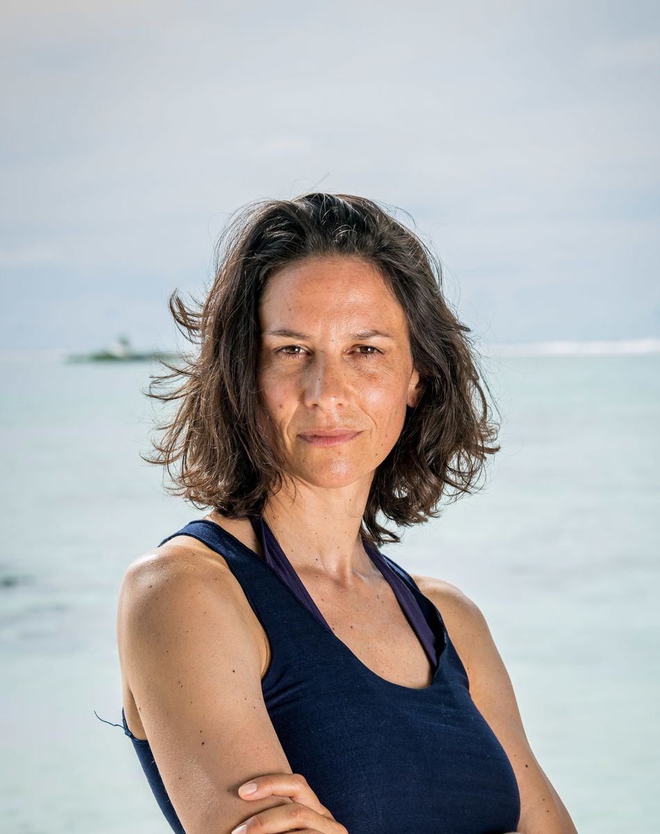 Christelle dans "Koh-Lanta, La Légende", émission spéciale célébrant le vingtième anniversaire du jeu de survie de TF1.