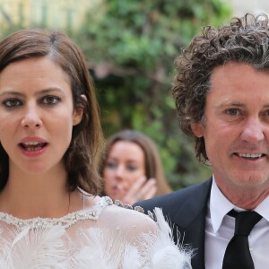 Mariage d'Anna Mouglalis et Vincent Rae (homme d'affaires australien specialise dans l'immobilier) à Saint-Paul de Vence le 22 mars 2013.