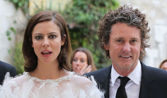 Mariage d'Anna Mouglalis et Vincent Rae (homme d'affaires australien specialise dans l'immobilier) à Saint-Paul de Vence le 22 mars 2013.