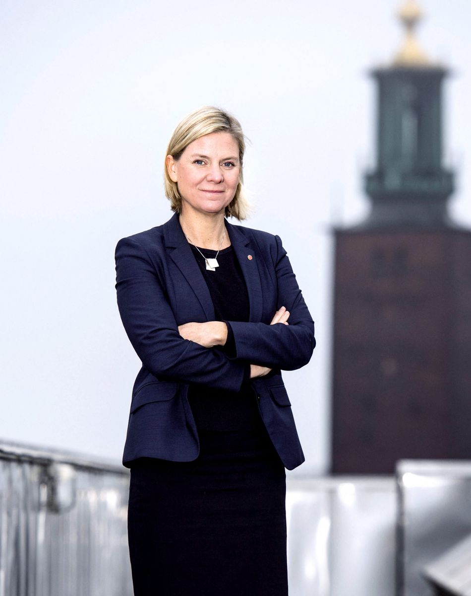 Rendez-vous avec la ministre suédoise des Finances Magdalena Andersson à Stockholm. Le 20 décembre 2017