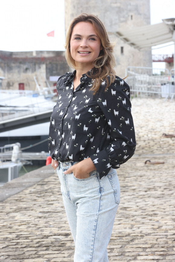 Mélanie Maudran au photocall de la série "Un si grand soleil" lors de la 23ème édition du Festival de la Fiction tv de la Rochelle. © Jean-Marc Lhomer / Bestimage 
