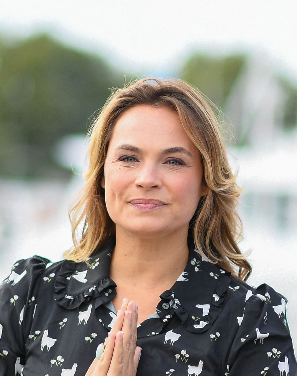Melanie Maudran - Photocall lors du Festival de la Fiction de La Rochelle. Le 18 septembre 2021