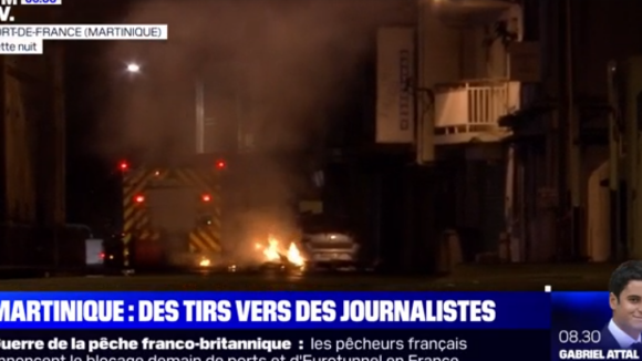 Crise en Martinique : Des journalistes de BFMTV se font tirer dessus, Marc-Olivier Fogiel révolté