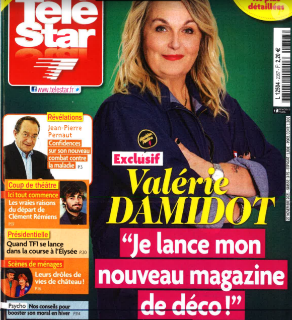 Couverture du magazine "Télé Star', numéro du 27 novembre 2021.