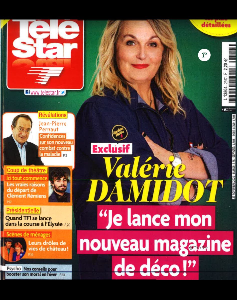 Couverture du magazine "Télé Star', numéro du 27 novembre 2021.