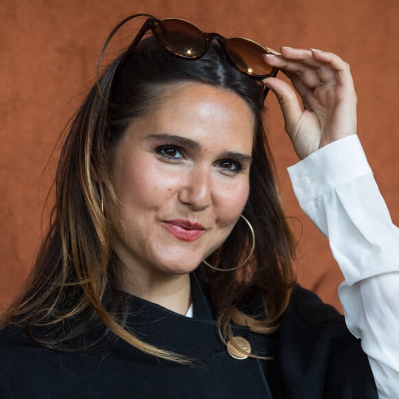 Joyce Jonathan - Célébrités dans le village des internationaux de France de tennis de Roland Garros à Paris, France, le 6 juin 2019. © Jacovides-Moreau/Bestimage 