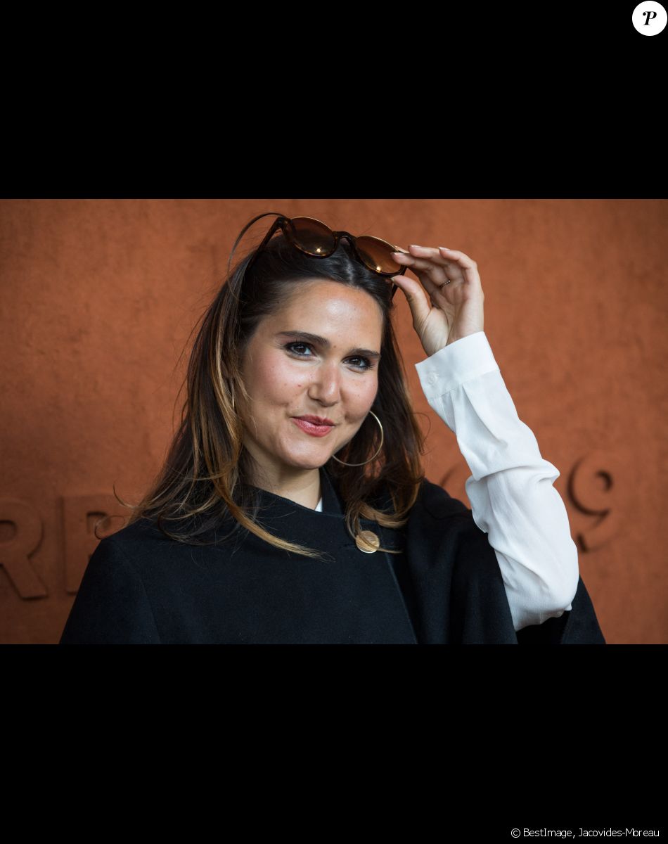 Joyce Jonathan - Célébrités dans le village des internationaux de France de tennis de Roland Garros à Paris, France, le 6 juin 2019. © Jacovides-Moreau/Bestimage