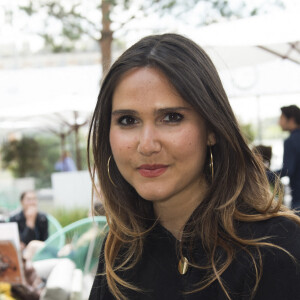 Joyce Jonathan, enceinte - Célébrités dans le village des internationaux de France de tennis de Roland Garros à Paris, France, le 6 juin 2019. © JB Autissier / Panoramic / Bestimage 