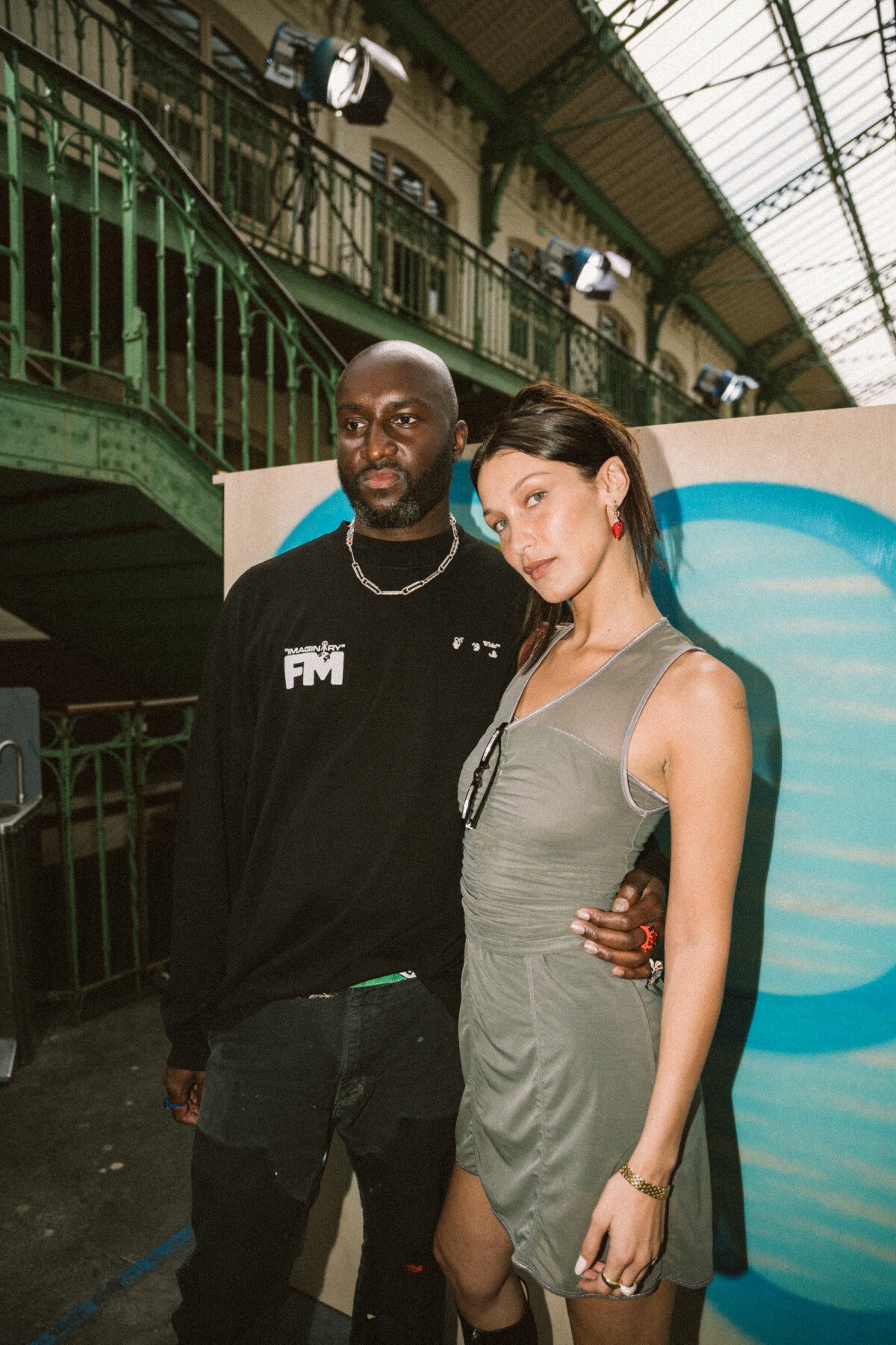 Photo : Virgil Abloh et Bella Hadid au dîner de lancement des