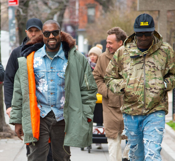 Kanye West et Virgil Abloh vont déjeuner ensemble à New York, le 5 février 2020. 