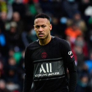 Neymar Jr ( 10 - PSG ) - Match de Ligue 1 Uber Eats "Saint-Etienne - PSG (1-3)" au stade Geoffroy Guichard, le 28 novembre 2021.