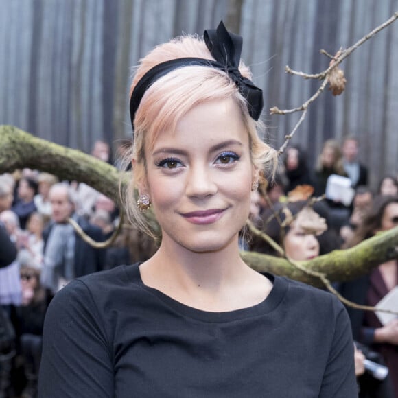 Lily Allen - People au défilé de mode automne-hiver 2018/2019 "Chanel" au Grand Palais à Paris le 6 mars 2018. © Olivier Borde/Bestimage