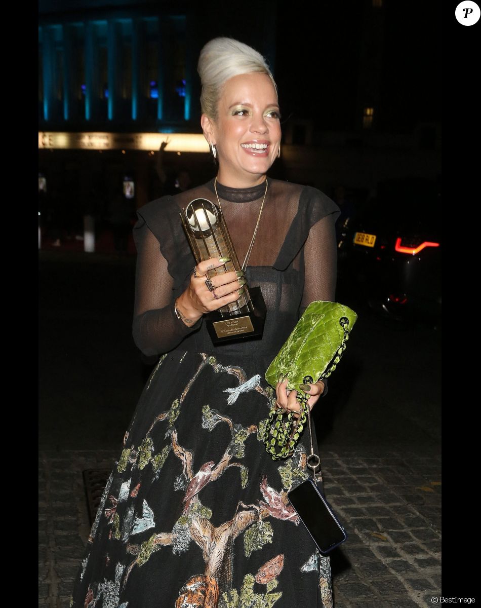 Lily Allen à la sortie de la soirée des "Mercury Prize Awards" à Londres, le 20 septembre 2018.
