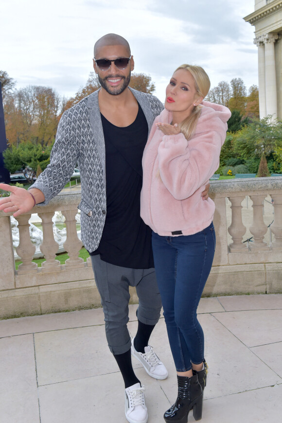 Exclusif - Xavier Delarue et Tatiana-Laurens Delarue au photocall de la 15ème édition du "Challenge Laurette Fugain - Tournoi des Personnalités" au Grand Palais à Paris. Le 7 octobre 2017. © Gorassini-Perusseau/Bestimage 