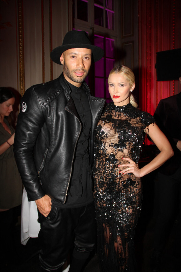 Tatiana-Laurens Delarue et Xavier Delarue - Couture Ball by Langman Events" Closing Fashion week en Présence de Madame A. Laffont aux platines au Mona Bismarck American Center à Paris , le 26 janvier 2018. © Philippe Baldini/Bestimage