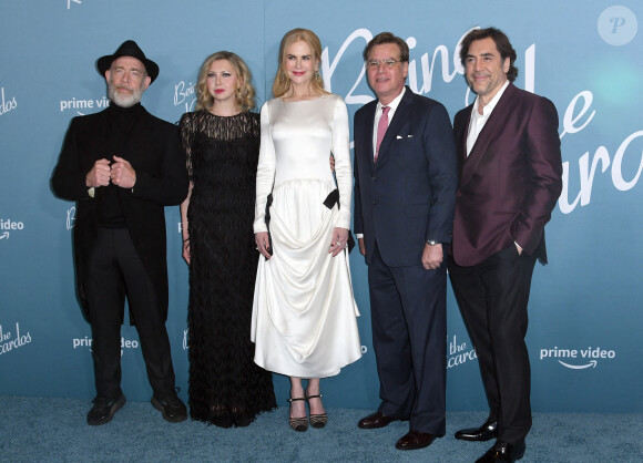J.K. Simmons, Nina Arianda, Nicole Kidman, Aaron Sorkin et Javier Bardem - Première du film "Being The Ricardos" à New York. Le 2 décembre 2021